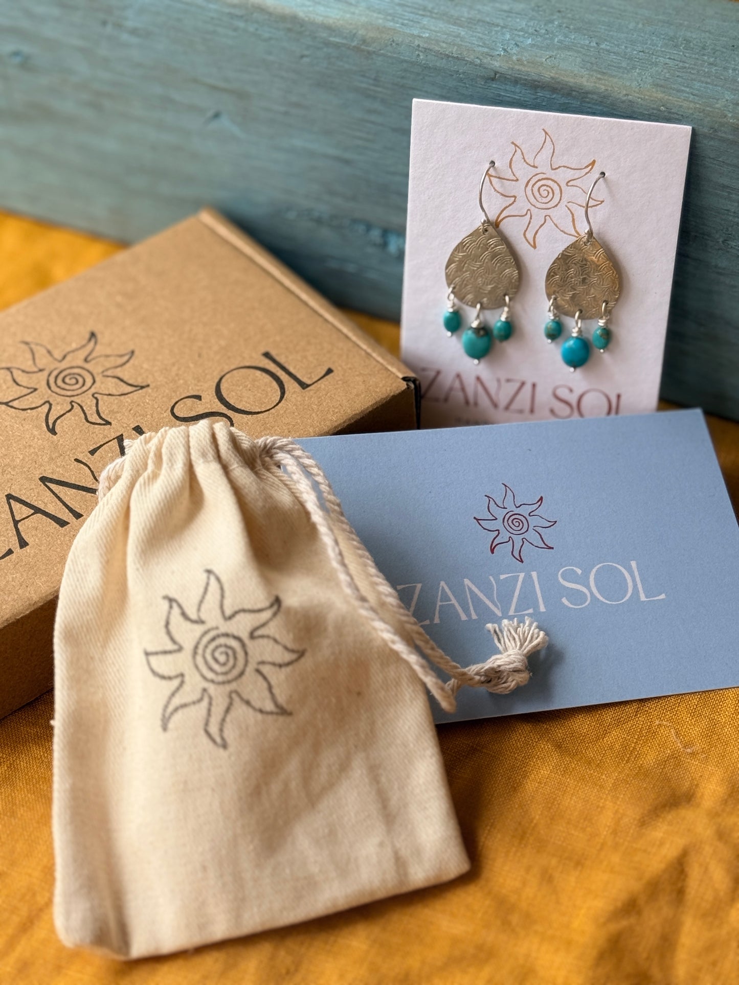 Barbados Larimar Earrings