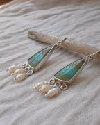 Opalised Wood Earrings