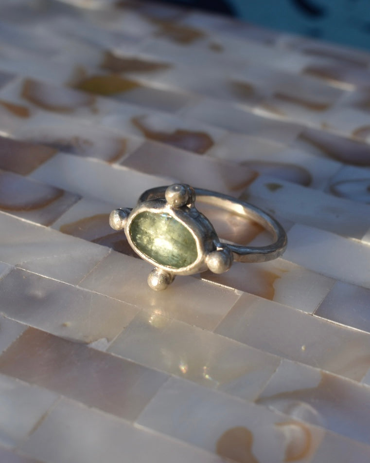 Mint Kyanite Ring