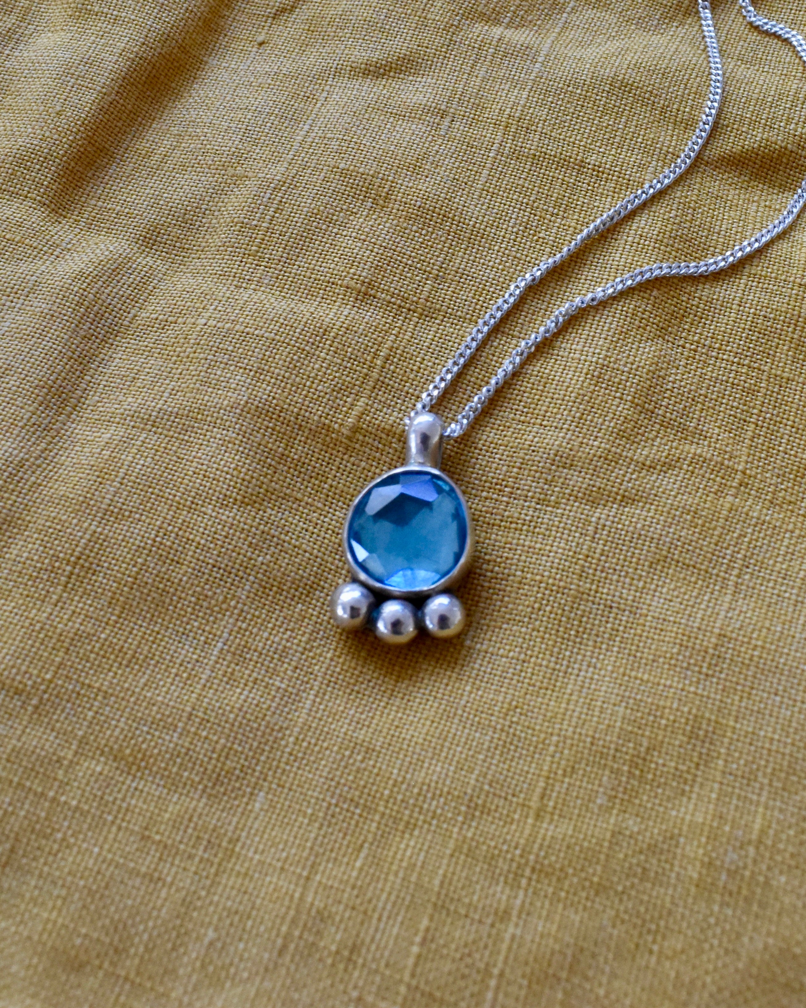 Sky Blue Topaz Necklace
