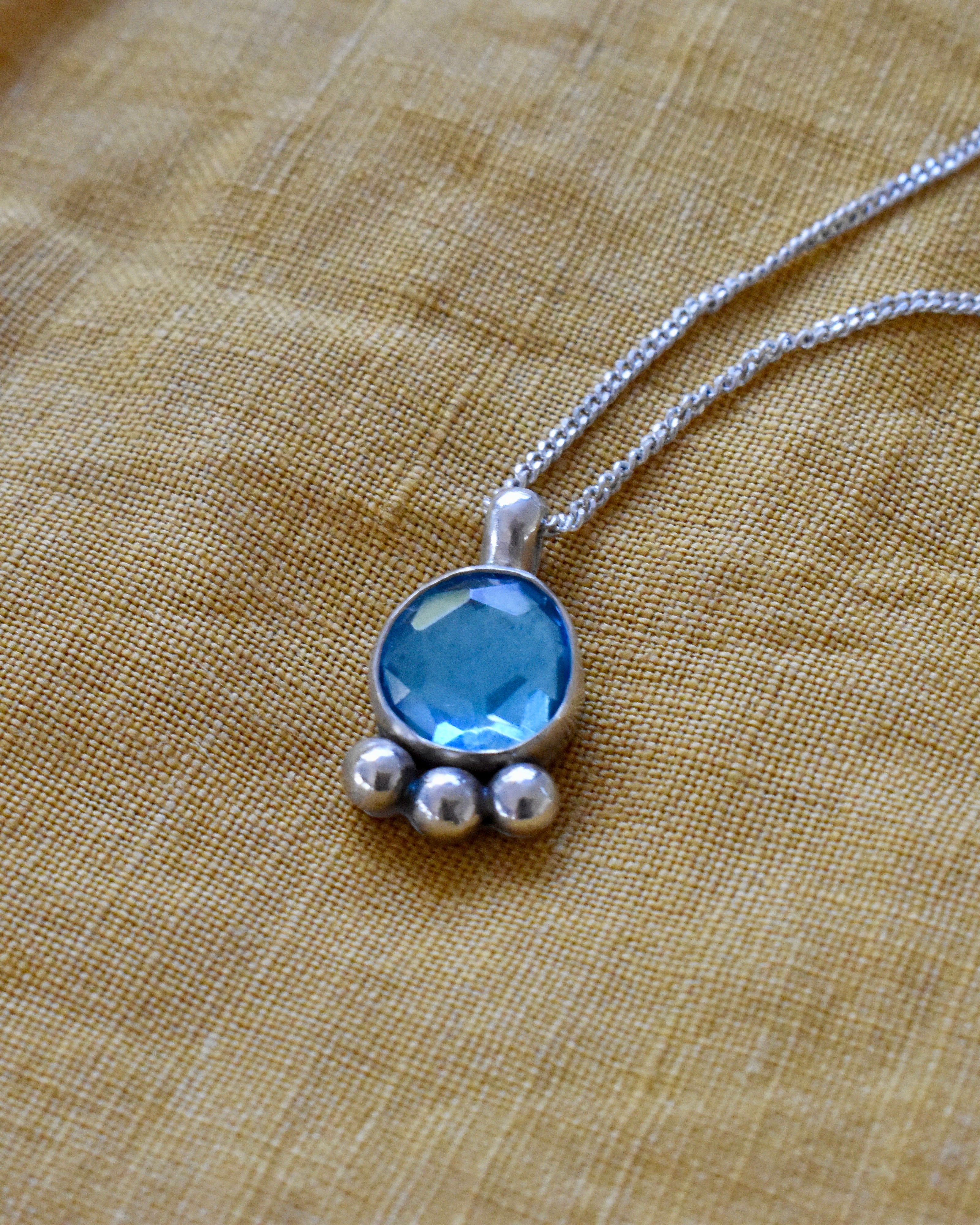 Sky Blue Topaz Necklace