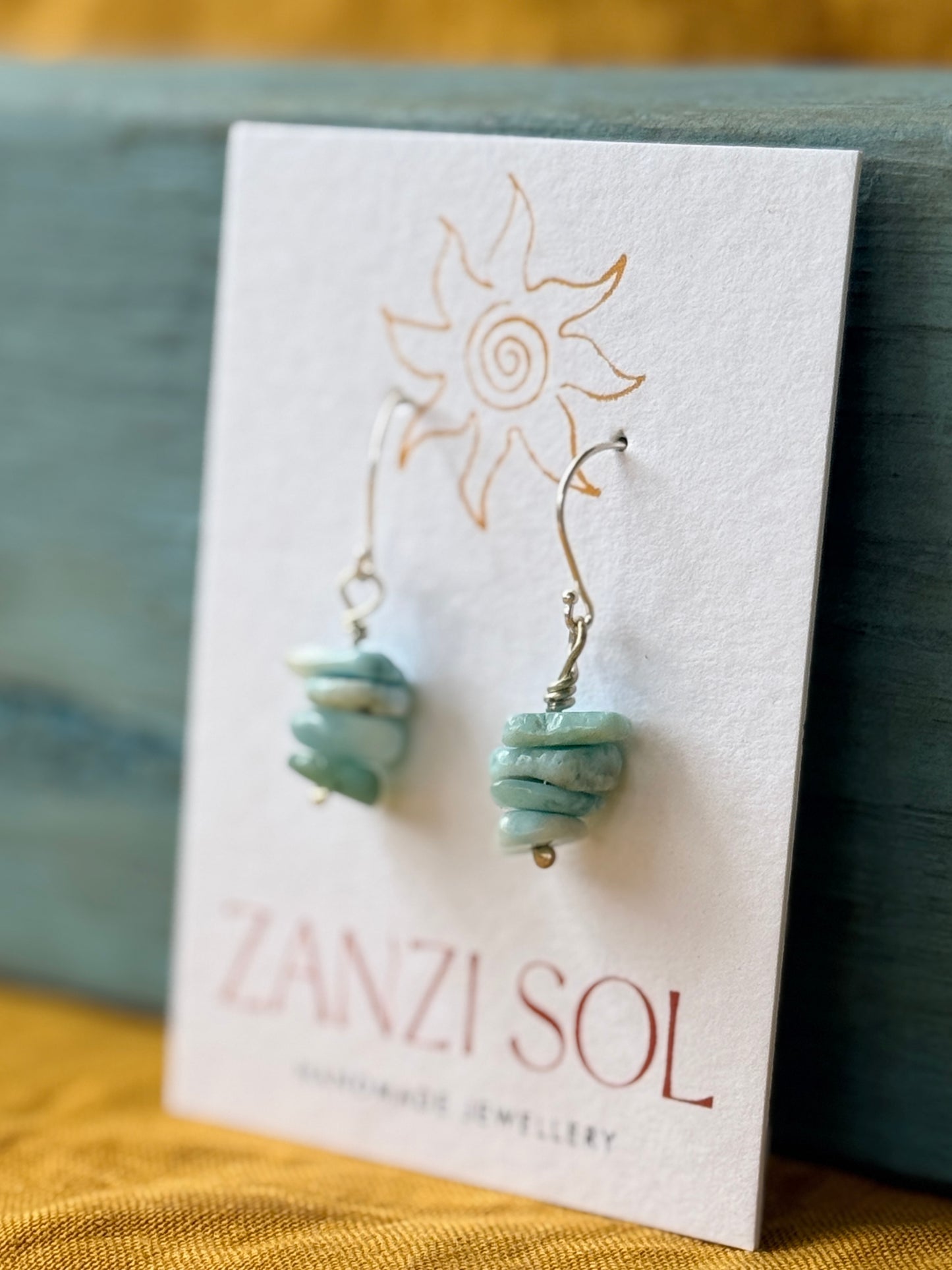Barbados Larimar Earrings