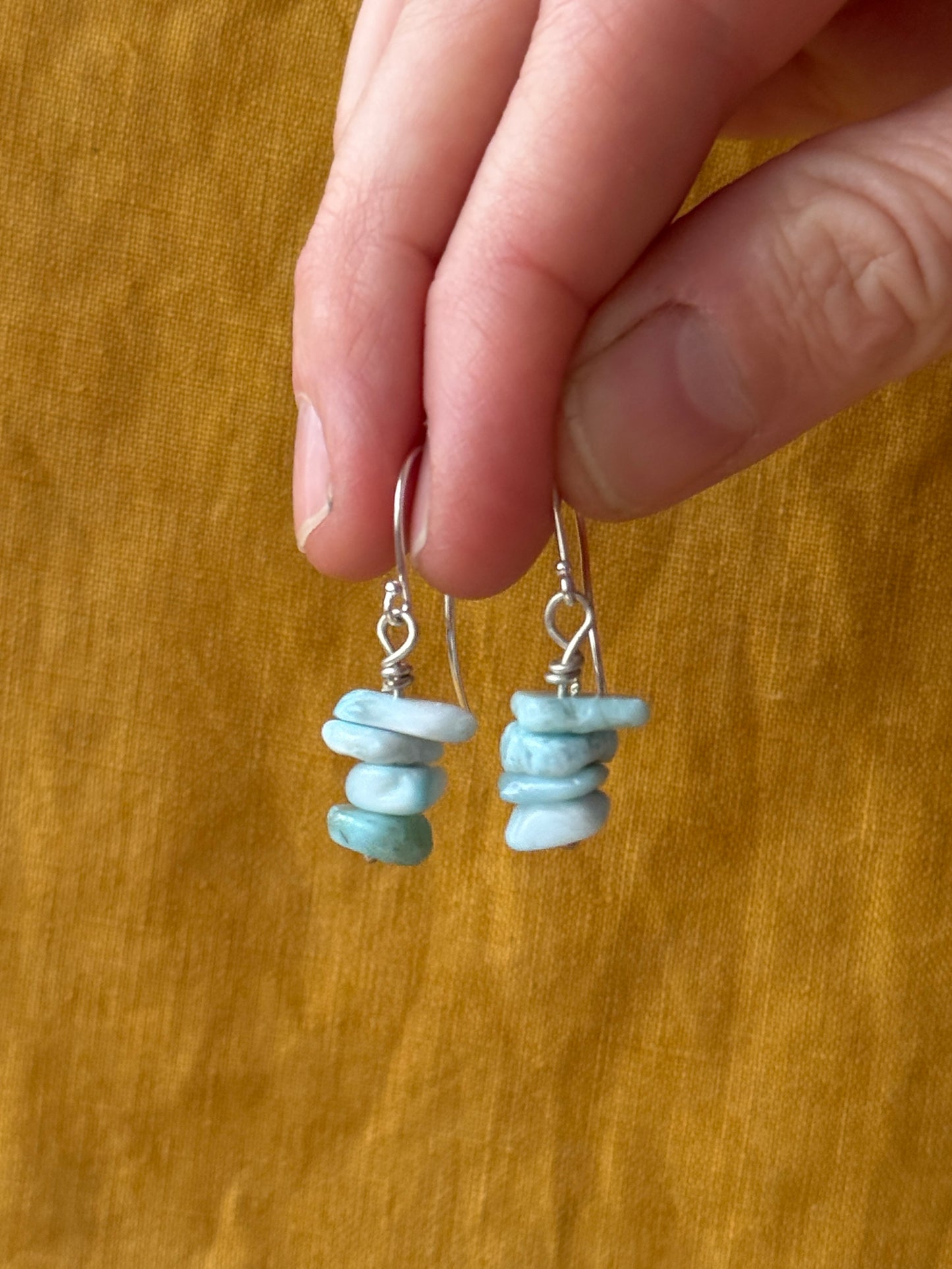 Barbados Larimar Earrings