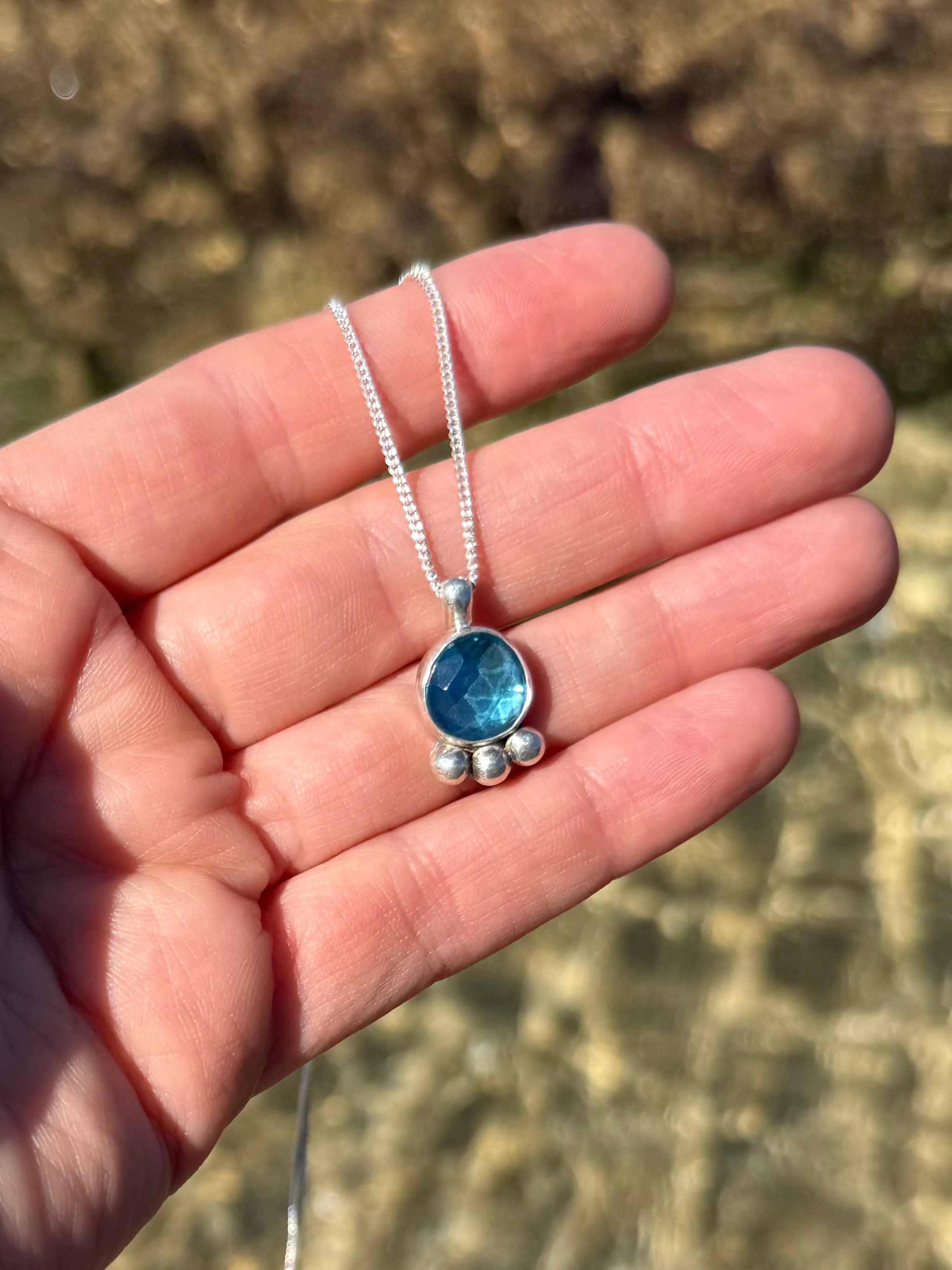 Sky Blue Topaz Necklace