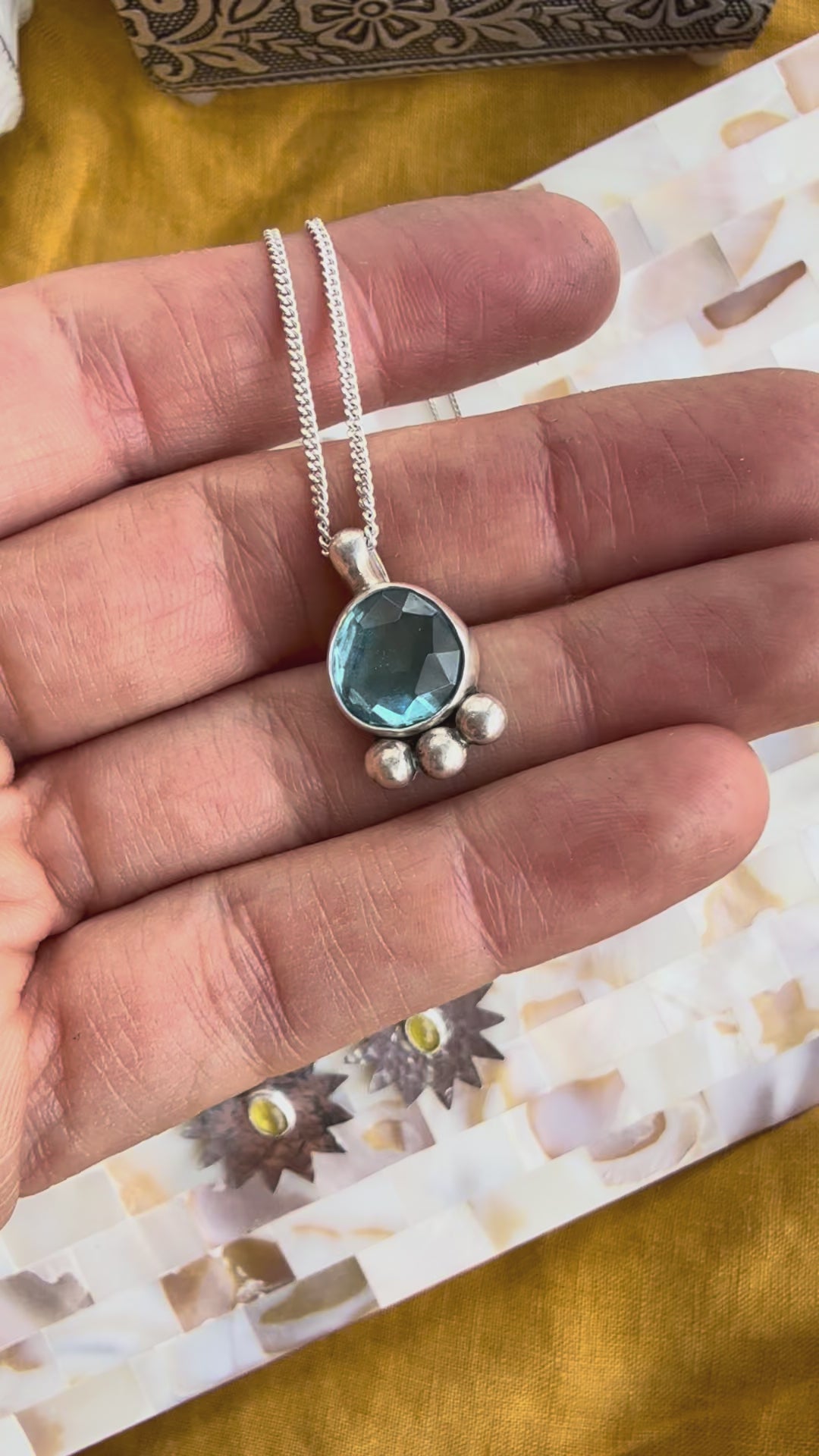 Sky Blue Topaz Necklace